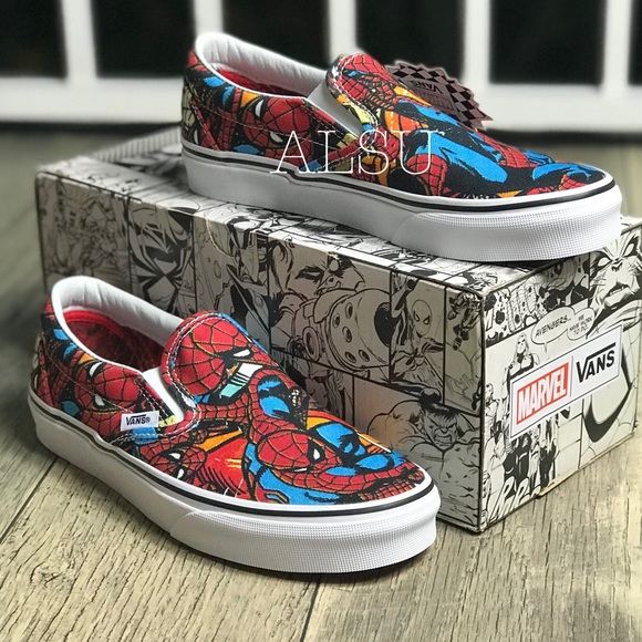 NWT VANS&Marvel Classic Slip ON Spider ManW AUTHEN - Picture 4 of 8